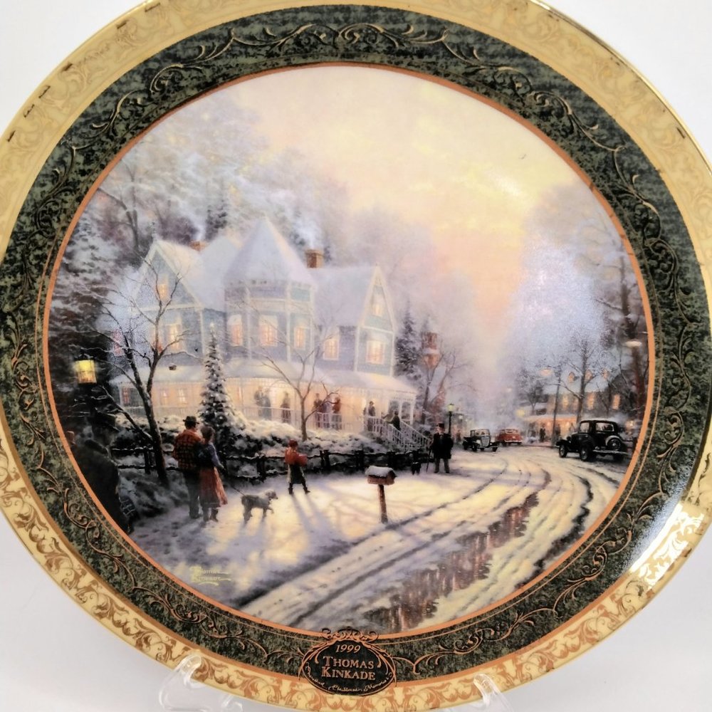 A Holiday Gathering First Issue Thomas Kinkade1999 Bradford Exchange